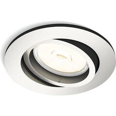 Spot incastrat philips donegal, gu10, 5.5w, ip20, 9cm, crom mat,  Aplice de exterior | electropc.ro