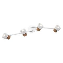 Spot led cvadruplu ajustabil ledvance decor cork, 4xgu10, 4x3.4w, 920 lm, lumina calda (2700k), dimabil, ip20, 813mm, alb, clasa energetica g,  Spoturi aplicate | electropc.ro