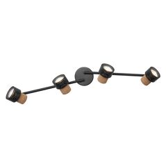 Spot led cvadruplu ajustabil ledvance decor cork, 4xgu10, 4x3.4w, 920 lm, lumina calda (2700k), dimabil, ip20, 813mm, negru, clasa energetica g,  Spoturi aplicate | electropc.ro