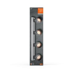 Spot led cvadruplu ajustabil ledvance decor jupiter, 22w, 2000 lm, lumina calda (3000k), ip20, 700mm, argintiu, clasa energetica f,  Spoturi aplicate | electropc.ro