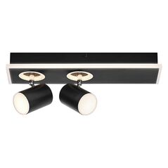 Spot led dublu ajustabil ledvance decor mars, 29w, 3100 lm, lumina calda (3000k), ip20, 408mm, negru, clasa energetica f,  Spoturi aplicate | electropc.ro
