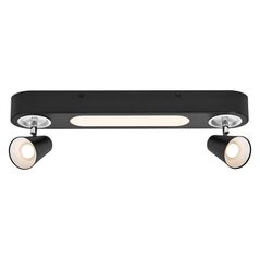 Spot led dublu ajustabil ledvance decor neptune, 20w, 1630 lm, lumina calda (3000k), ip20, 508mm, negru, clasa energetica f,  Spoturi aplicate | electropc.ro