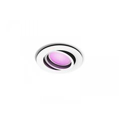 Spot led rgb incastrat philips hue centura, bluetooth, gu10, 5.7w, 350 lm, lumina alba si color (2000-6500k), ip20, 9cm, alb,  Aplice de exterior | electropc.ro