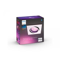 Spot led rgb incastrat philips hue centura, bluetooth, gu10, 5.7w, 350 lm, lumina alba si color (2000-6500k), ip20, 9cm, alb,  Aplice de exterior | electropc.ro