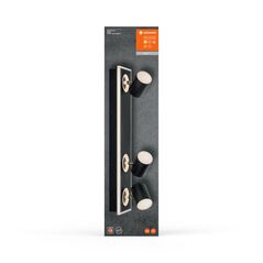 Spot led triplu ajustabil ledvance decor mars, 41w, 3100 lm, lumina calda (3000k), ip20, 558mm, negru, clasa energetica f,  Spoturi aplicate | electropc.ro