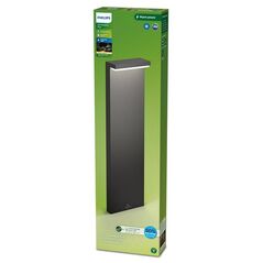 Stalp led pentru exterior philips bustan, 3.8w, 800 lm, lumina calda (2700k), ip44, 770x220x90mm, antracit,  Aplice de exterior | electropc.ro