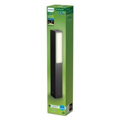 Stalp led pentru exterior philips stratosphere, 3.8w, 800 lm, lumina calda (2700k), ip44, 420x60x76mm, antracit,  Aplice de exterior | electropc.ro