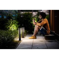 Stalp led pentru exterior philips stratosphere, 3.8w, 800 lm, lumina calda (2700k), ip44, 420x60x76mm, antracit,  Aplice de exterior | electropc.ro