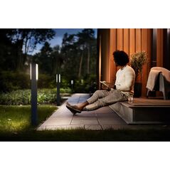 Stalp led pentru exterior philips stratosphere, 3.8w, 800 lm, lumina calda (2700k), ip44, 770x60x76mm, antracit,  Aplice de exterior | electropc.ro