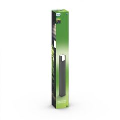 Stalp led pentru iluminat exterior philips arbour, 6w (47w), 600 lm, lumina calda (2700k), ip44, 770x100mm, antracit,  Aplice de exterior | electropc.ro
