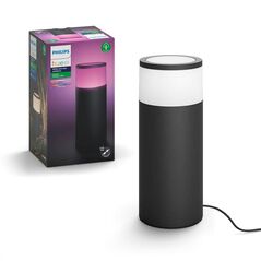 Stalp led rgb extensie pentru iluminat exterior philips hue calla, 8w (49w), 590 lm, lumina alba si color (2000-6500k), ip44, 252x104mm, negru,  Aplice de exterior | electropc.ro