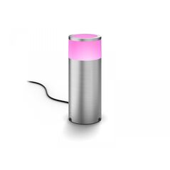 Stalp led rgb pentru iluminat exterior philips hue calla, 8w (49w), 590 lm, lumina alba si color (2000-6500k), ip44, 252x102mm, inox,  Aplice de exterior | electropc.ro