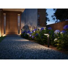 Stalp led solar pentru exterior cu senzor de miscare philips tyla, 1.2w, 4v, 255 lm, lumina calda (3000k), ip44, 400x160mm, antracit,  Aplice de exterior | electropc.ro
