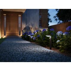 Stalp led solar pentru exterior cu senzor de miscare philips tyla, 1.2w, 4v, 255 lm, lumina neutra (4000k), ip44, 400x160mm, antracit,  Aplice de exterior | electropc.ro