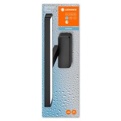 Aplica led pentru baie ledvance orbis disc bar crom, 7w, 720 lm, lumina alba (3000-4000k), ip44, 400x70x120mm, metal, negru,  Lampi de interior | electropc.ro