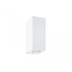 Aplica led rgb wiz up&down spots, wi-fi, bluetooth, control vocal, 2xgu10, 2x5w, 690 lm, lumina alba si color (2200-6500k), ip20, 15x9.2x6.8cm, metal, alb,  Lampi de interior | electropc.ro