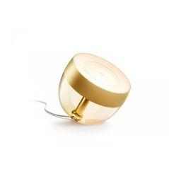 Lampa led rgb philips hue iris, gen4, bluetooth, 8.2w, 570 lm, lumina alba si color (2000-6500k), ip20, 20.4cm, gold,  Lampi de interior | electropc.ro
