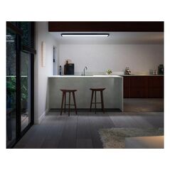 Panou led philips hue aurelle rec, bluetooth, 39w, 3750 lm, lumina alba (2200-6500k), ip20, 120x30x4.6cm, aluminiu, negru, intrerupator cu variator inclus,  Lampi de interior | electropc.ro