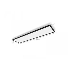 Panou led philips hue aurelle rec, bluetooth, 39w, 3750 lm, lumina alba (2200-6500k), ip20, 120x30x4.6cm, aluminiu, negru, intrerupator cu variator inclus,  Lampi de interior | electropc.ro