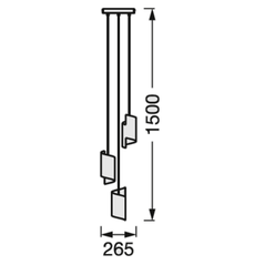 Pendul led inteligent ledvance smart+ wifi decor twist, 24.5w, 2100 lm, lumina alba (3000-6500k), dimabila, ip20, Ø265x1500mm, negru, clasa energetica f,  Lampi de interior | electropc.ro