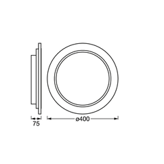 Plafoniera led inteligenta ledvance smart+ wifi orbis wood, 24w, 2950 lm, lumina alba (2700-6500k), dimabila, ip20, Ø400x75mm, lemn natur, clasa energetica e,  Lampi de interior | electropc.ro