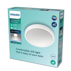 Plafoniera led philips doris cl257, 17w, 1700 lm, lumina neutra (4000k), ip44, 31.3cm, alb,  Lampi de interior | electropc.ro
