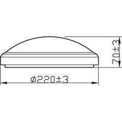 Plafoniera led philips doris cl257, 6w, 600 lm, lumina calda (2700k), ip44, 22cm, negru,  Lampi de interior | electropc.ro