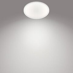 Plafoniera led philips superslim cl550, 3 trepte de intensitate, 15w, 1500 lm, lumina neutra (4000k), ip20, 25cm, alb,  Lampi de interior | electropc.ro