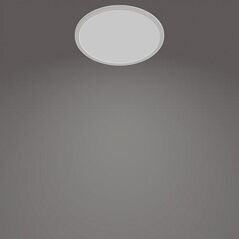 Plafoniera led philips superslim cl550, 3 trepte de intensitate, 15w, 1500 lm, lumina neutra (4000k), ip44, 25cm, alb,  Lampi de interior | electropc.ro