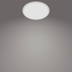 Plafoniera led philips superslim cl550, 3 trepte de intensitate, 15w, 1500 lm, lumina neutra (4000k), ip44, 25cm, alb,  Lampi de interior | electropc.ro