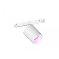 Spot led rgb philips hue perifo, bluetooth, control vocal, 24v, 5.3w, 490 lm, lumina alba si color (2000-6500k), ip20, 12.8x17.7x6.7cm, metal, alb,  Lampi de interior | electropc.ro