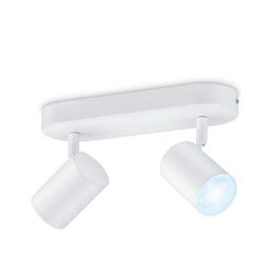 Spot led rgb wiz imageo, wi-fi, bluetooth, 2x4.9w, 690 lm, lumina alba si color (2700-6500k), ip20, metal, alb,  Lampi de interior | electropc.ro