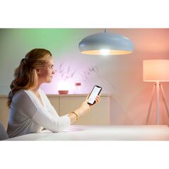 Spot led rgb wiz imageo, wi-fi, bluetooth, 4.9w, 345 lm, lumina alba si color (2200-6500k), ip20, metal, alb,  Lampi de interior | electropc.ro