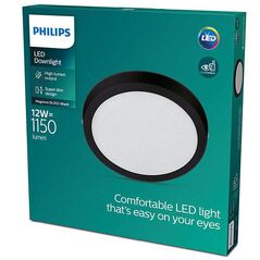 Spot philips magneos dl252, 12w, 1150 lm, lumina calda (2700k), ip20, 21cm, negru,  Lampi de interior | electropc.ro