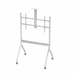 Stand tv mobil serioux tv213ca, dimensiuni: 1050x755x2320mm, compatibilitate max vesa:  900x600mm, compatibilitate tv:  55"-100", greutate maximă suportata: 120 kg, baza cu 4 roti, raft multifunctional, alb,  Suporturi TV & Monitor | electropc.ro