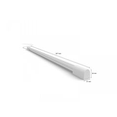 Tub led rgb philips hue play gradient compact, pentru tv 40-55", 1540 lm, lumina alba si color (2000-6500k), 87.7cm, aluminiu, alb,  Lampi de interior | electropc.ro