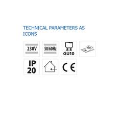 Lampa de birou cu clips vivalux clamp, 1xgu10, bec neinclus, alb,  Lampi de interior | electropc.ro