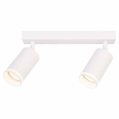 Spot dublu reglabil vivalux king, 2xgu10, max 2x35w, ip20, 220х55х165mm, alb, becuri neincluse,  Lampi de interior | electropc.ro