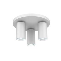 Spot triplu vivalux round white lux, 3xgu10, max. 3x35w, ip20,220x120mm, alb, becuri neincluse,  Lampi de interior | electropc.ro