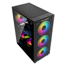 Carcasa pro gaming element mid tower argb negru,  Carcase | electropc.ro