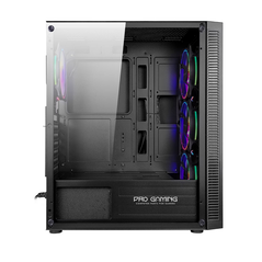 Carcasa pro gaming gladius mini tower argb negru,  Carcase | electropc.ro