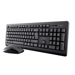 Kit trust primo tastatura standard, mouse wireless optic, rezoltie maxima 1200 dpi, negru,  Kit mouse tastatura | electropc.ro