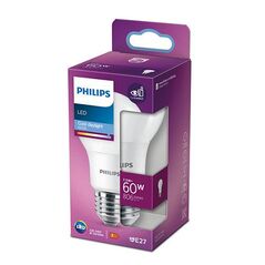 Bec led philips a60, eyecomfort, e27, 7.5w (60w), 806 lm, lumina rece (6500k), mat,  Becuri si Tuburi LED | electropc.ro
