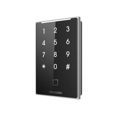 Cititor de proximitate cu tastatura hikvision ds-k1109dkb, desfire card, felica card and m1 card, rs-485 and wiegand (w26, w34), alimentare: 12 vdc, protectie: ip65, dimensiunii: 125 mm × 84.5 mm × 18 mm, montare aparenta.,  Cititoare | electropc.ro