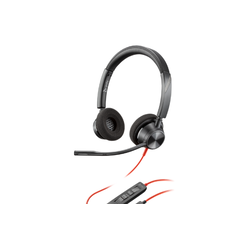 Poly blackwire 3320 stereo usb-c headset +usb-c/a adapter,  Casti audio | electropc.ro