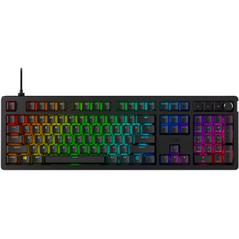 Tastatura gaming mecanica hyperx alloy rise, iluminare rgb (16,777,216 culori), hyperx linear switch, 100% anti-ghosting, layout us, negru,  Tastaturi | electropc.ro