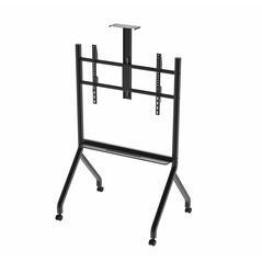 Stand tv mobil serioux tv213ca, dimensiuni: 1050x755x2320mm, compatibilitate max vesa:  900x600mm, compatibilitate tv:  55"-100", greutate maximă suportata: 120 kg, baza cu 4 roti, raft multifunctional, negru,  Suporturi TV & Monitor | electropc.ro