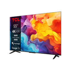 Televizor led smart tcl 55v6b (gama 2024), 4k ultra hd, 139 cm, negru/argintiu,  Televizoare | electropc.ro