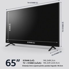 Televizor sony bravia led 65x75wl, 164 cm, smart google tv, 4k ultra hd, clasa f (model 2023),  Televizoare | electropc.ro
