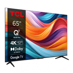 Televizor tcl qled 65t7b, 164 cm, smart google tv, 4k ultra hd, clasa f,  Televizoare | electropc.ro